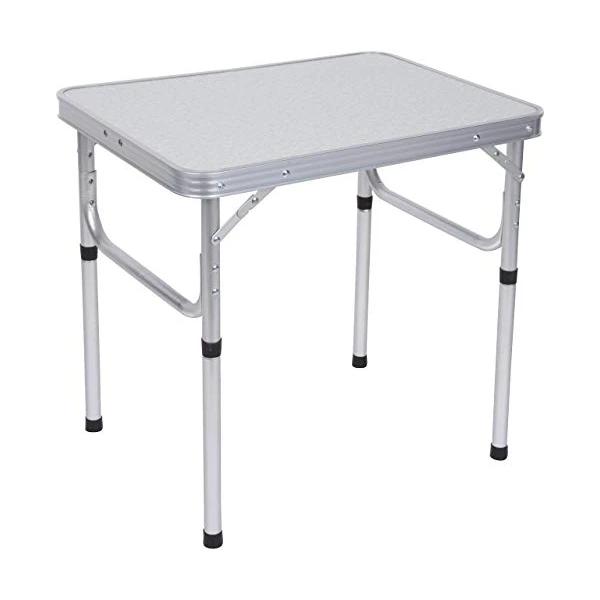 Adjustable Portable Folding Camp Table With Carry Handle