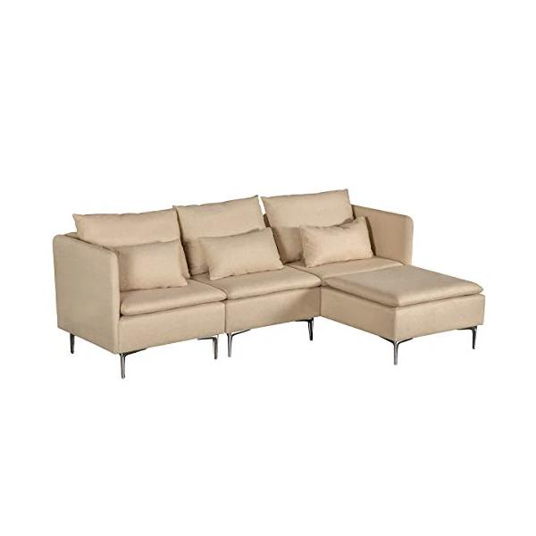 MELLCOM Convertible Sectional Sofa Couch