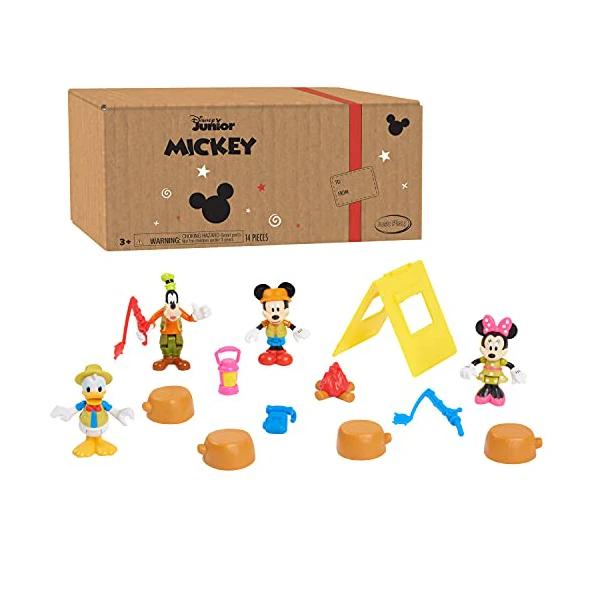 Mickey Mouse Disney Junior Funhouse 14 Piece Camping Figure Set