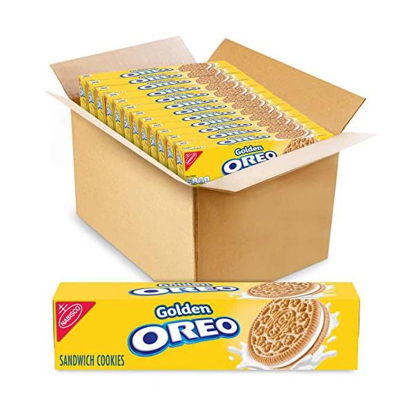 12 Packs of Oreo Golden Sandwich Cookies, 5.5 Ounce