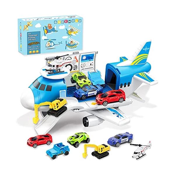 Transport Cargo Toy Airplane Car Play Set