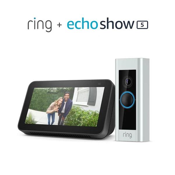 Ring Video Doorbell Pro Bundle with Echo Show 5 (2nd Gen)