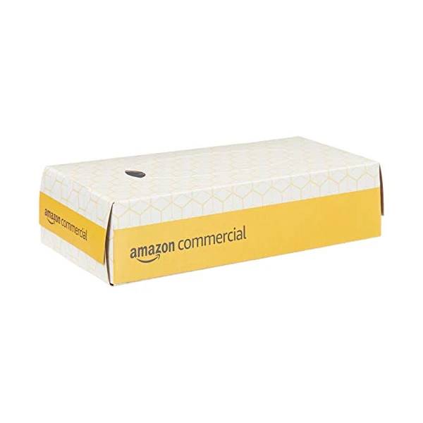 30 Boxes of AmazonCommercial 2-Ply White Flat Box Facial Tissue