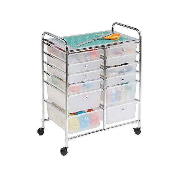 Honey Can Do 12-Drawer Rolling Storage Cart
