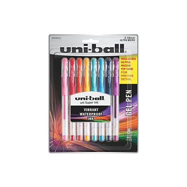Ultra Micro Point Gel Pens 8-Pack