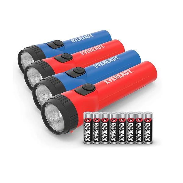 Eveready Pack of 4 LED Flashlights (Batteries Included)